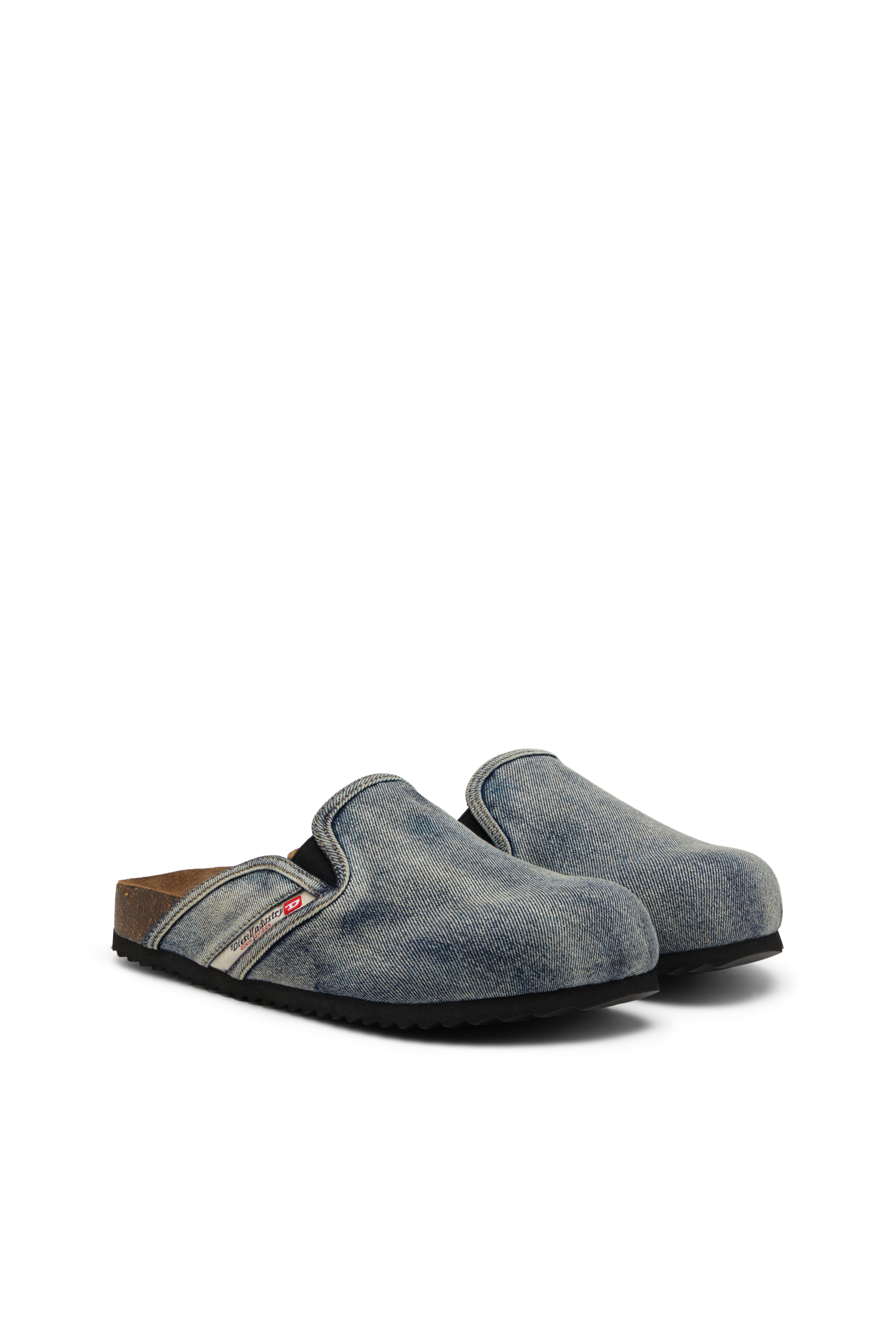 Diesel - D-WOODSTOCK SLIP-ON, Man's D-Woodstock-Denim mules in Dark Blue - 3